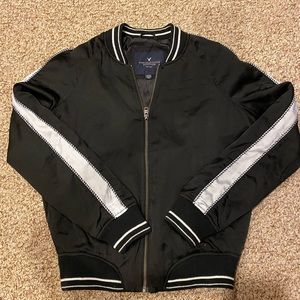 Black bomber jacket